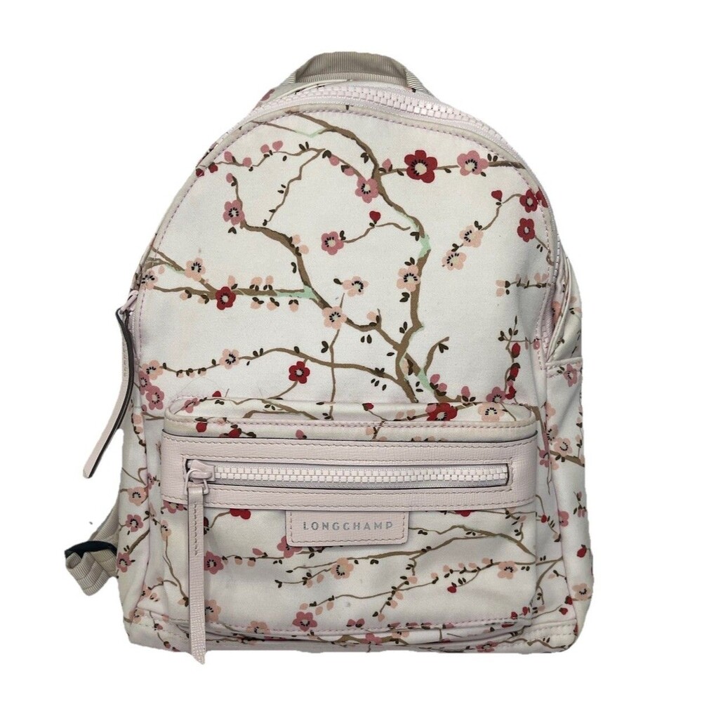 Longchamp Le Pliage Neo Small backpack Sakura floral print Cherry Blossom